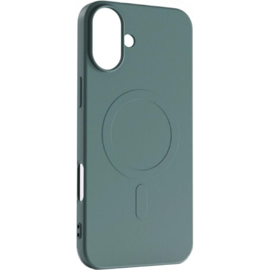 Hurtel Liquid Silicone Case MagSafe for iPhone 16 - dark green (Apple iPhone 16), Smartphone Hülle, Grün