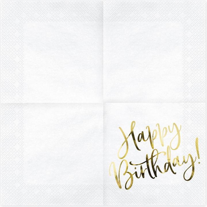 Produktbild Partydeco Happy (20 x, 33 x 33 cm)