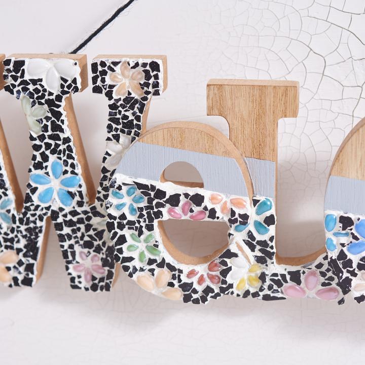 Produktbild VBS Holz-Schriftzug "Welcome",zum Stellen und Hängen