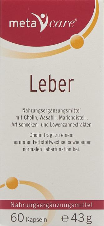 Produktbild Meta Care Leber Kapsel (60 Stück, Kapseln, 78 g)