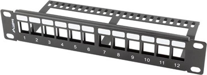 Lanberg panneau de brassage vierge 12 ports 1U
