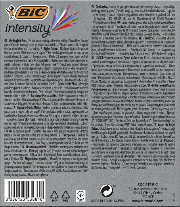 Actual product image Bic INTENSITY MEDIUM - Fine pen (12x)