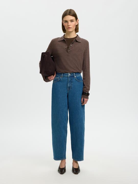 Produktbild Selected Slfthea Ls Knit Merino Collar Neck Noos (M)