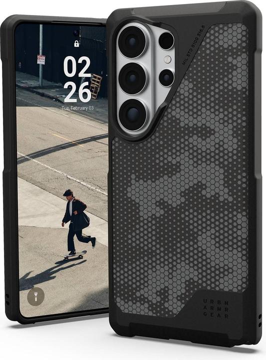 Camouflage, Grau, Micro Hex Camo Graphite, Schwarz