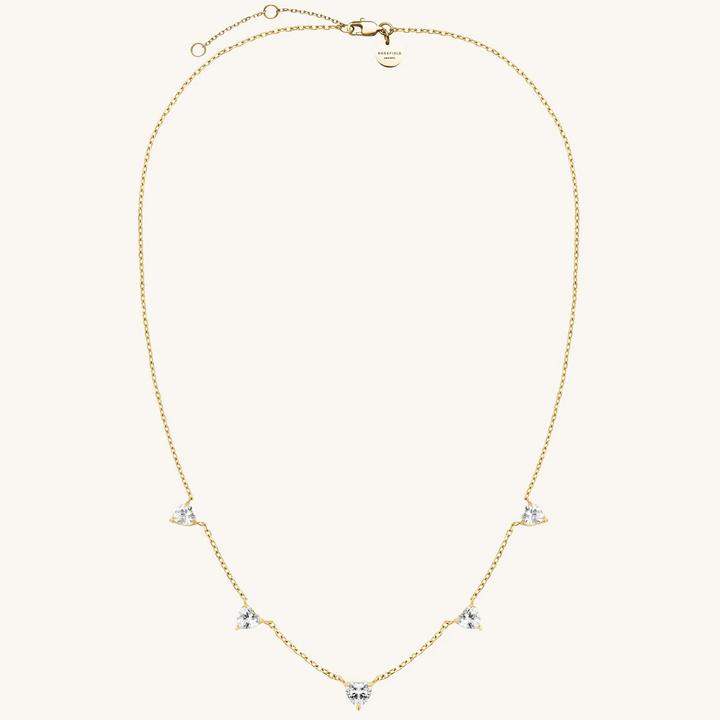 Image du produit Rosefield Halskette (Acier inoxydable 316L plaqué or jaune 14 carats)