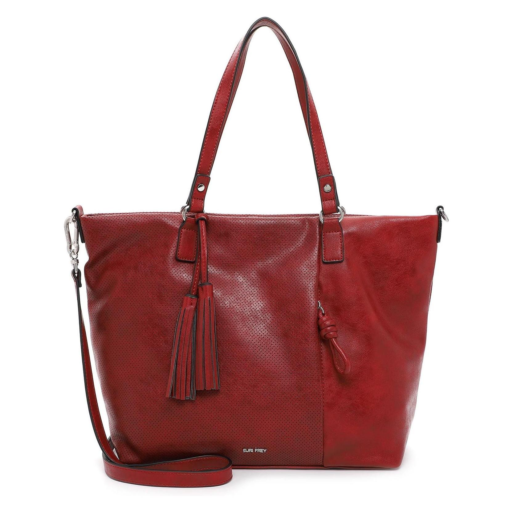 Suri Frey, Damen, Tasche, Shopper Nicky, Rot, (13.93 l)