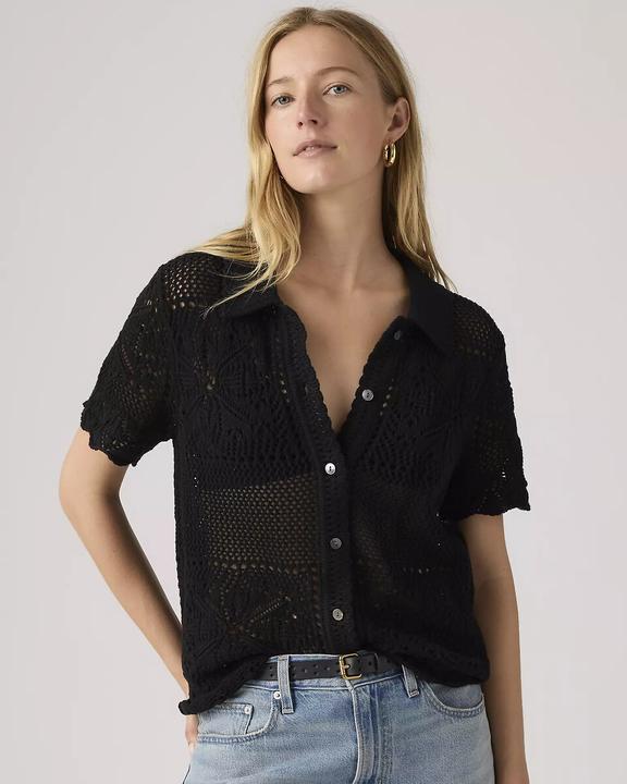 Actual product image Levis Gehäkelte Bluse mit kurzen Ärmeln (L)