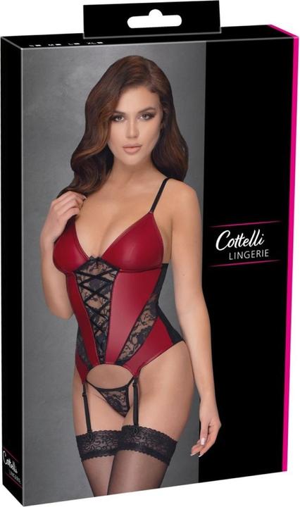 Produktbild Cottelli Collection Strapshemd rot/schwarz XL (XL)