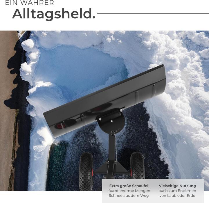 Actual product image tectake Schneeschaufel Muttler, ergonomisch, Luftreifen mit Profil