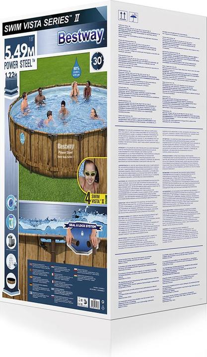 Immagine prodotto Bestway Telaio in acciaio Power Pool Swim Vista 549x122CM (549 x 122 cm)
