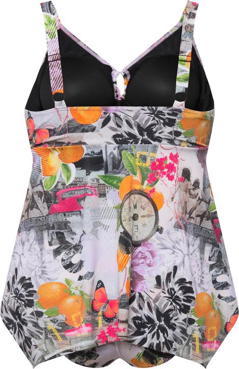 Produktbild Ulla Popken Tankini, Uhren, Zipfelsaum, Softcups, Träger verstellbar (44)