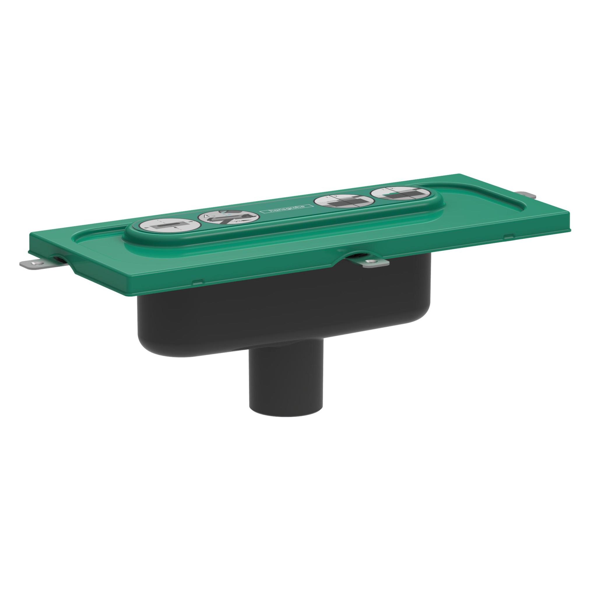 Hansgrohe, Douchekanalen, Basislichaam UBox Universeel, Voor Douchegoten Afvoerlichaam, Verticaal (397 mm)