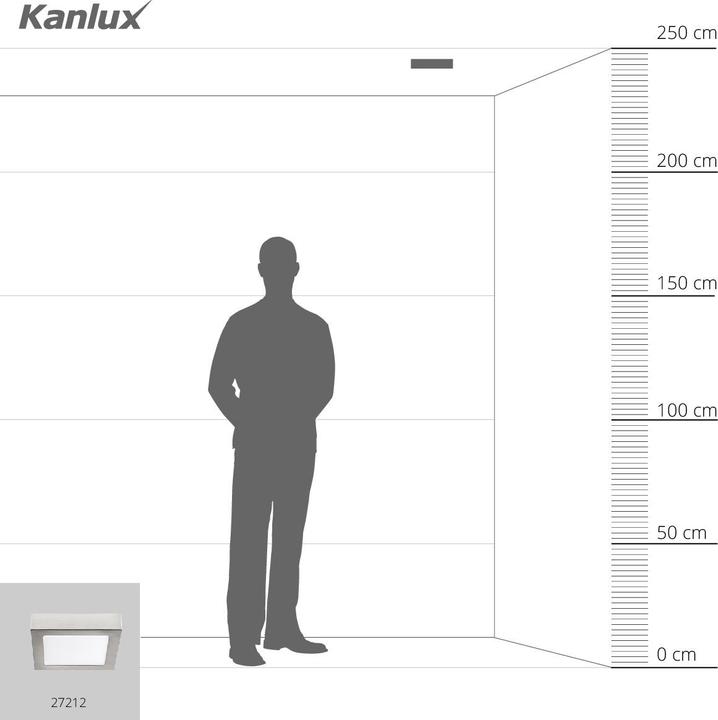 Productafbeelding Kanlux 27212 KANTI V2 LED 12W-NW-SN Plafondlamp (720 lm)