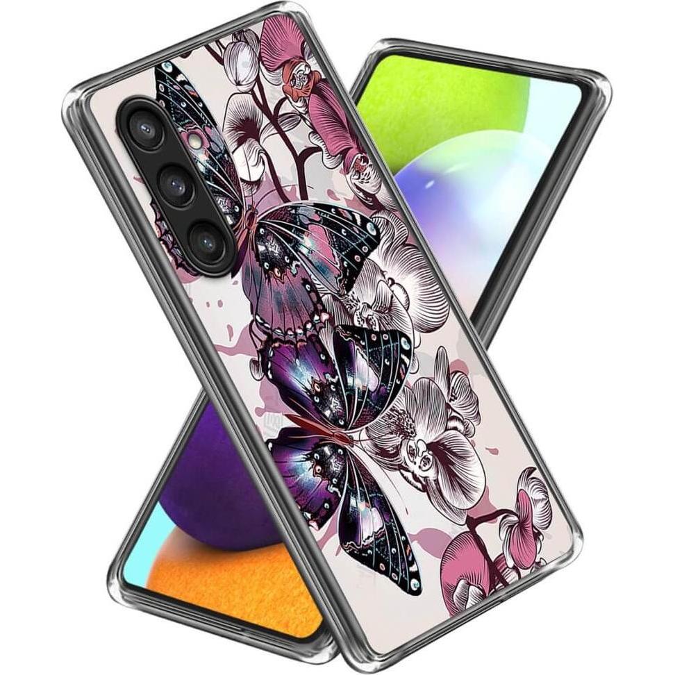 Cover-Discount Cover Handyhülle IMD Butterflies (Samsung Galaxy S24+), Smartphone Hülle, Mehrfarbig