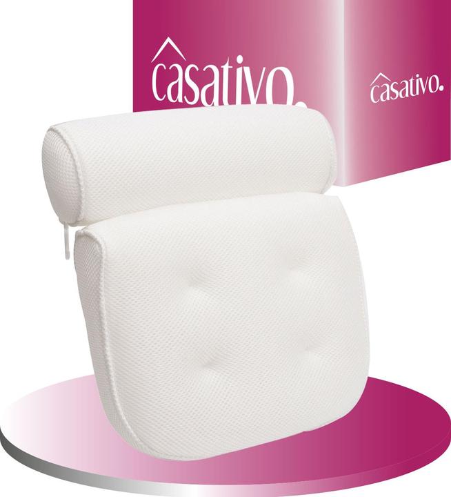 Actual product image Casativo Soft bath cushion with 2 chambers and suction cups (37 x 36 x 9 cm)
