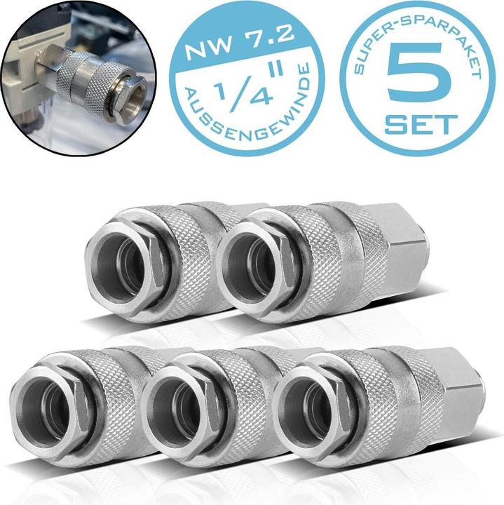 Actual product image Stahlwerk Compressed air quick coupling