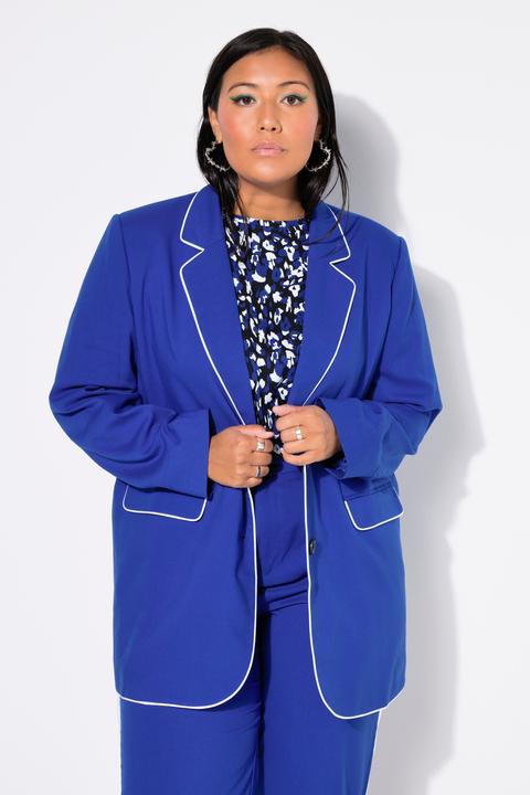 Actual product image Studio Untold Piped Notch Lapel Blazer (50, 52)