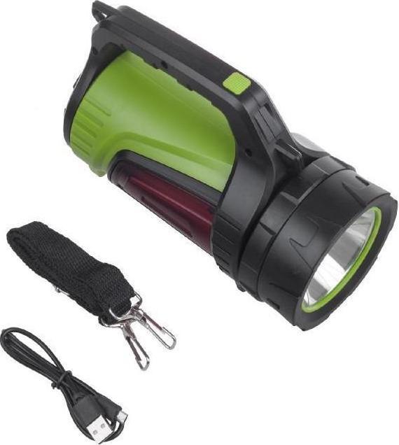 Produktbild Maclean MCE345 3-in-1-LED-Taschenlampe, wiederaufladbar, Suchscheinwerfer, Hand-Powerbank-Funktion, 3 Modi (250 lm)