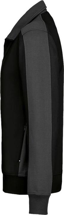 Produktbild Hakro Sweatjacke Contrast Perf schwarz/anthrazit Gr.6XL (6XL)