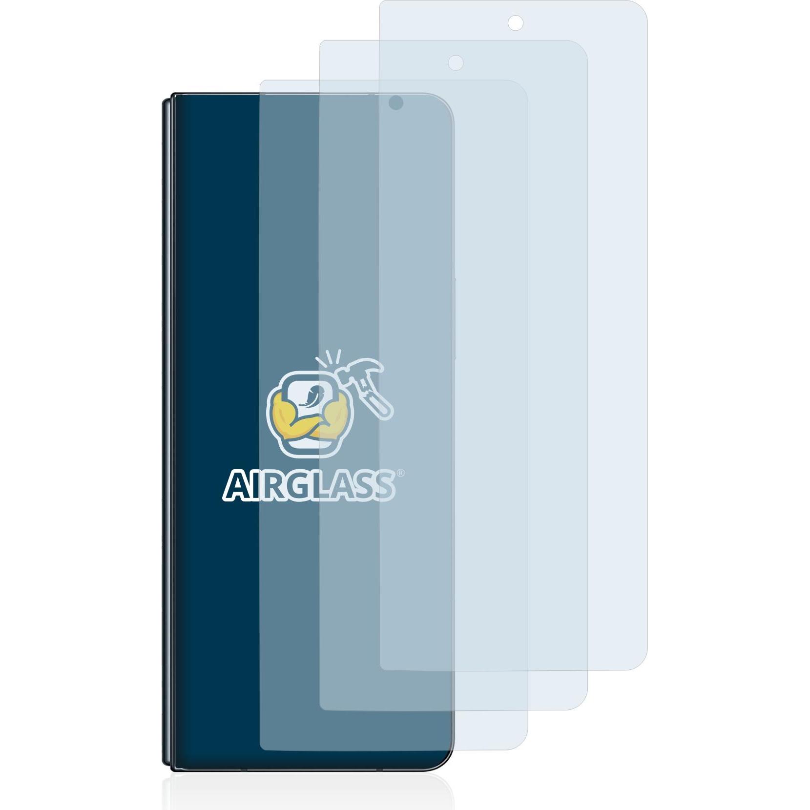 Thumbnail - BROTECT AirGlass Panzerglasfolie (3 Stück, Samsung Galaxy Z Fold4), Smartphone Schutzfolie, Transparent