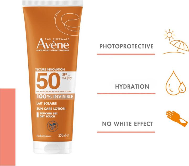 Actual product image Avène Sun milk (Suntan lotion, SPF 50, 250 ml)