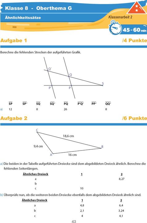 Produktbild Mathematik Klassenarbeitstrainer Klasse 8 - (Deutsch, Christian Hotop, Conrad Zimmermann, Philipp Reutter, 2017)