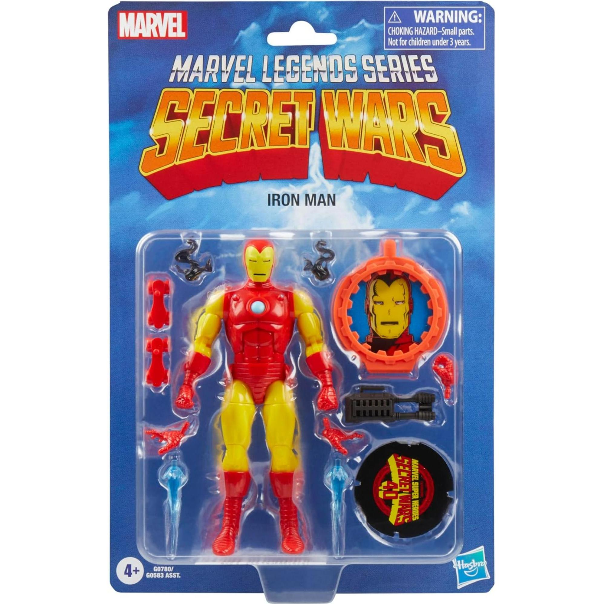 Hasbro Secret Wars Marvel Legends Retro Actionfigur Iron Man 15 cm