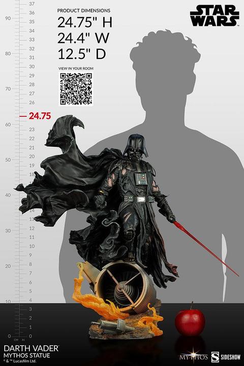 Actual product image Sideshow Star Wars myth of Darth Vader
