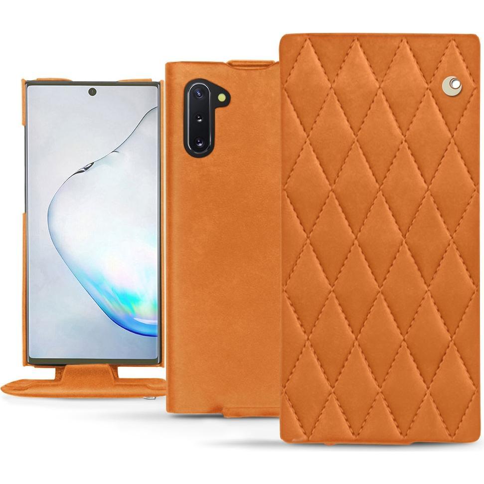 Thumbnail - Noreve Lederschutzhülle vertikal (Samsung Galaxy Note 10), Smartphone Hülle, Orange