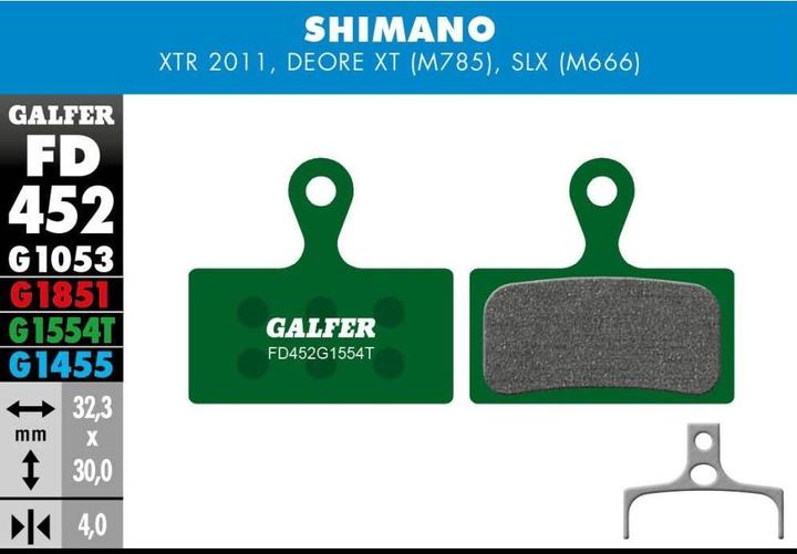 Galfer Bike Pro Bremsbeläge (Shimano, Semi-Metallisch)