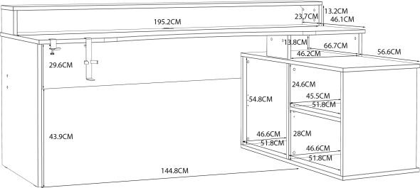 Actual product image Forte Tezaur (200 x 125.5 x 91 cm)
