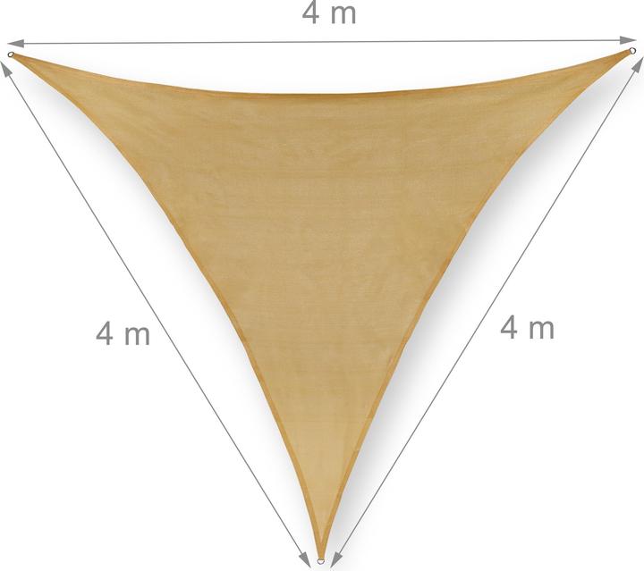 Actual product image Relaxdays Shade sail (400 x 345 x 0.2 cm)