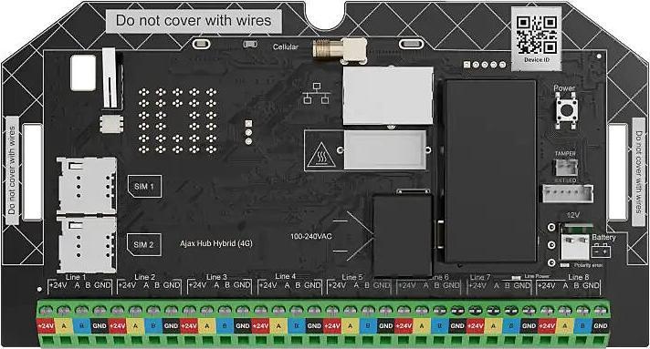 Immagine prodotto Ajax Hub Hybrid (4G) (without casing)