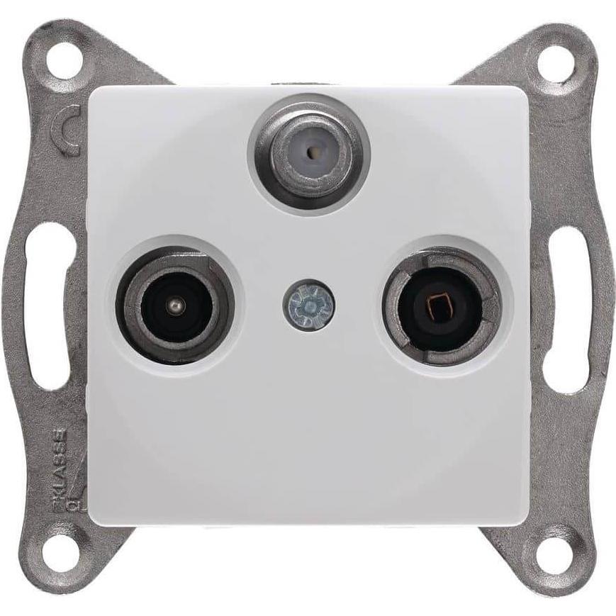 Makel Lilium Natural Modul SAT TV Radio End-Dose Antennendose 1.5dB (Presa d'antenna), Accessori per SAT