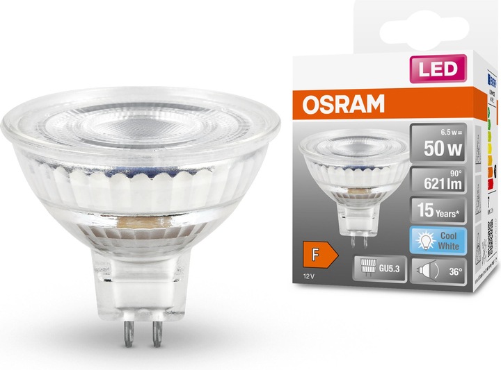 Produktbild Osram Led Star Mr16 (GU5.3, 6.50 W, 621 lm, 1 x, G)