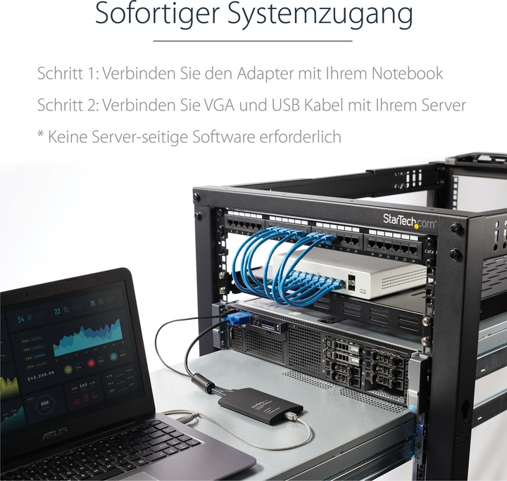 Produktbild StarTech Kvm USB Crash Cart W File Xfer