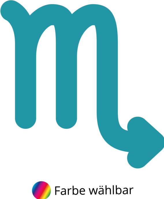 Actual product image Bügelbilder Bügelbild Sternzeichen Skorpion (1 x)