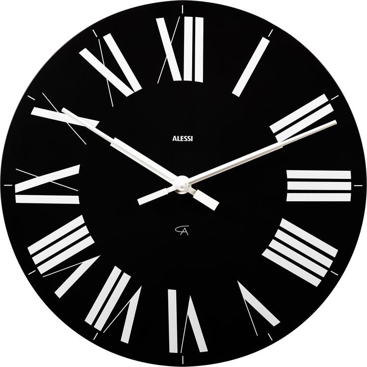 Actual product image Alessi Wall clock FIRENZE black (36 cm)