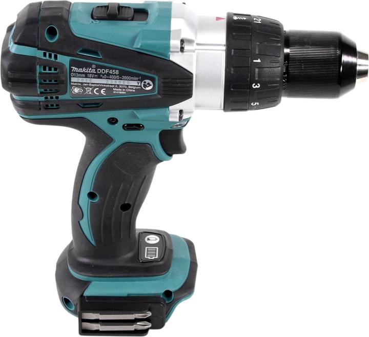 Actual product image Makita DDF 458 Z cordless drill driver 18 V 91 Nm solo - without battery, without charger