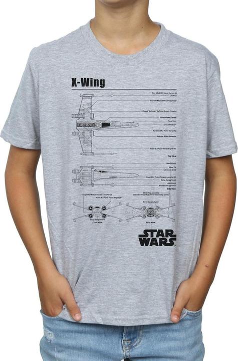 Produktbild Star Wars XWing Blueprint TShirt Jungen (152, 158)