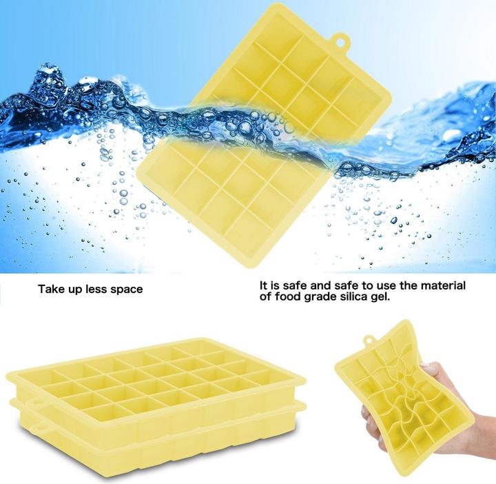 Actual product image Intirilife 2x ice cube moulds set of 2 à 24 compartments