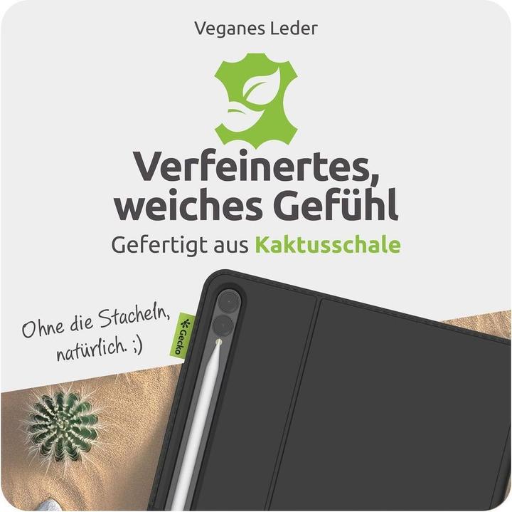 Productafbeelding Gecko Covers Cactus Cover tablet hoes voor Samsung Galaxy Tab S10+/S9+ zwart (Samsung Galaxy Tab S10+, Samsung Galaxy Tab S9+)