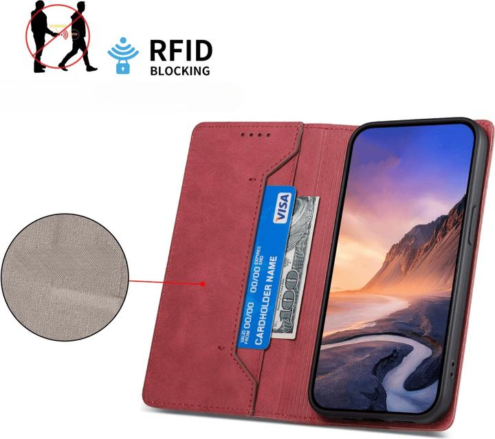 Produktbild Cover-Discount Xiaomi Redmi Note 14 5G - Flip Case mit RFID Blocker (Xiaomi Redmi Note 14 5G)