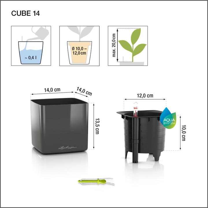 Produktbild Lechuza Cube (14 x 14 x 13.50 cm)