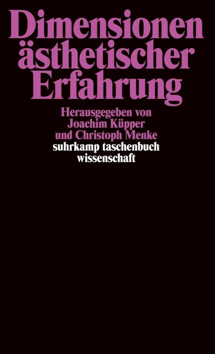 Produktbild Dimensionen ästhetischer Erfahrung (Deutsch, Christoph Menke, Joachim Küpper, 2003)