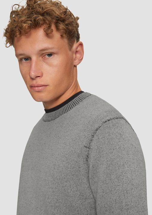 Produktbild S.Oliver Strickpullover Strickpullover in melierter Optik (S)