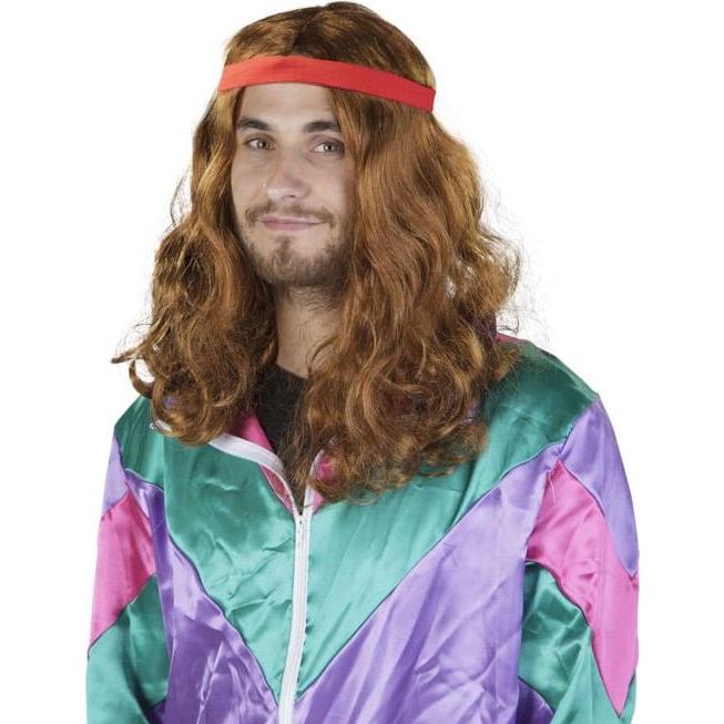 MICA Festival Langhaarperücke - mit Stirnband - für Herren