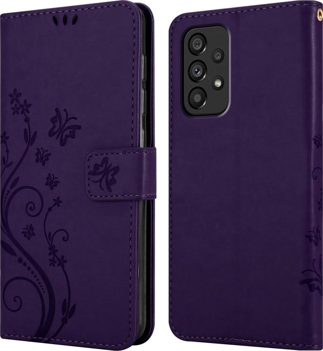 Produktbild Cadorabo Flower Book Hülle für Samsung Galaxy A53 5G (Samsung Galaxy A53 5G)