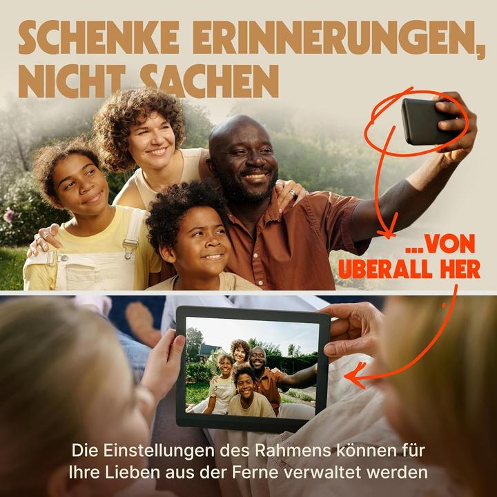 Productafbeelding Ordissimo Pix-Star digitale fotolijst /1xUSB/Zwart (10")