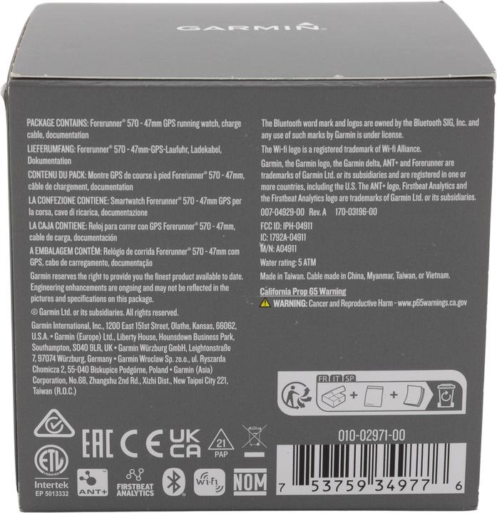 Image du produit Garmin Forerunner 570 (47 mm, WLAN uniquement)